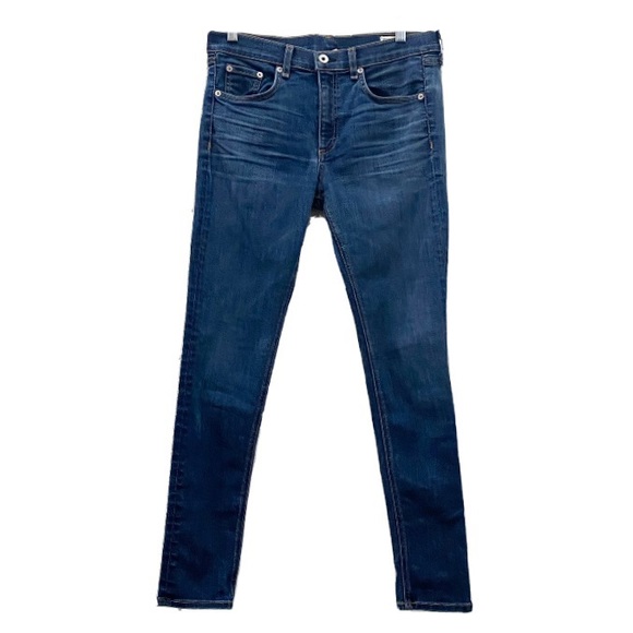 RAG & BONE W1526K089BMO Ankle  Skinny Jeans in Bloo Moon Color Size 30 - Picture 5 of 16